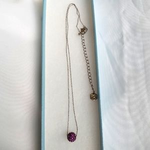 TCH Touchstone Crystal by Swarovski Purple bead necklace